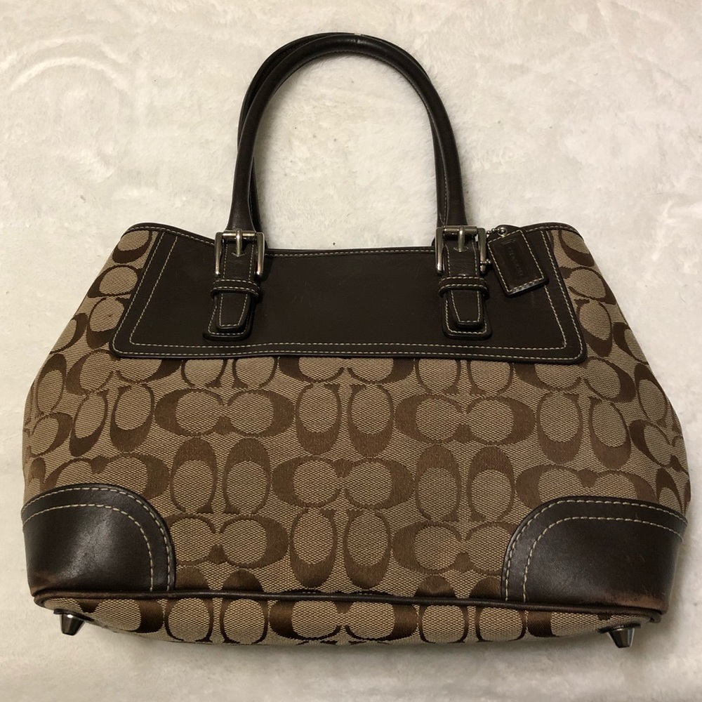 Coach Black and Tan handbag